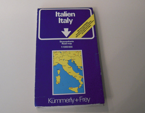 Italy/Italien/Italie/Italia - Roadmap of Italy (1:1 000 000 scale map) (German, English, Italian and French Edition) Kummerly and Frey - Wide World Maps & MORE!