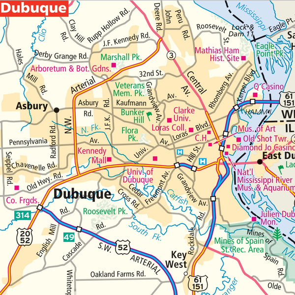 Rand McNally Easy To Fold: Iowa State Laminated Map [Map] Rand McNally - Wide World Maps & MORE!