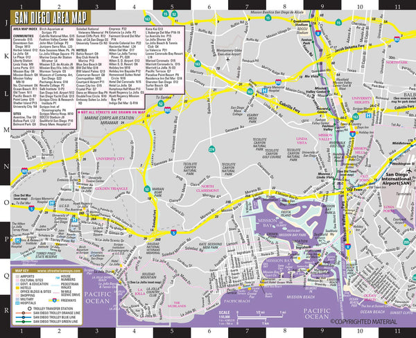 2019 Streetwise San Diego Map: Laminated City Center Map of San Diego, California (Michelin Streetwise Maps) - Wide World Maps & MORE!