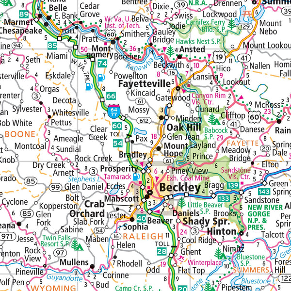 Rand McNally Easy To Fold: West Virginia State Laminated Map Rand McNally - Wide World Maps & MORE!