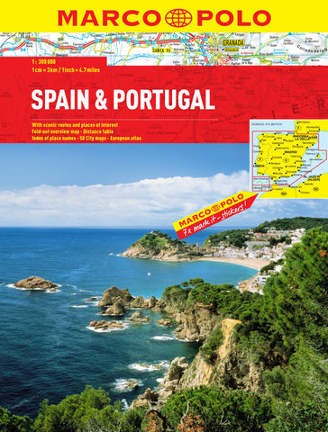 Spain / Portugal Marco Polo Road Atlas Marco Polo Travel Publishing - Wide World Maps & MORE!