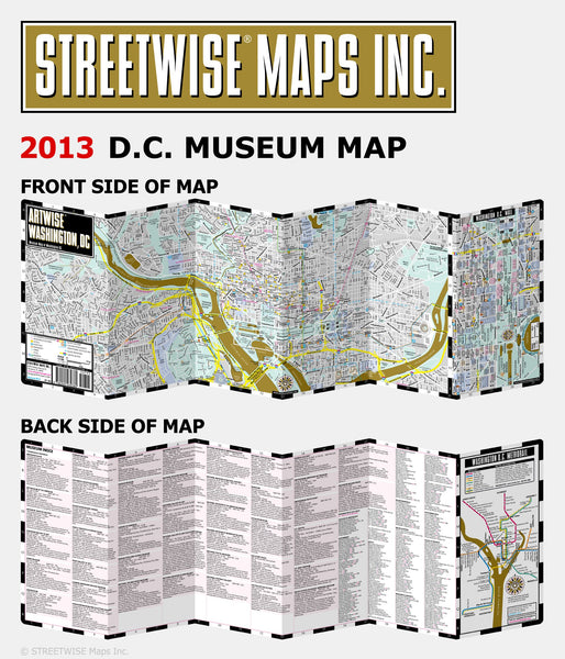 New Artwise Washington, DC, Laminated Museum Map (Streetwise Maps) - Wide World Maps & MORE! - Book - StreetWise - Wide World Maps & MORE!
