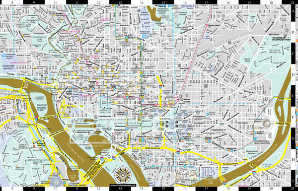 New Artwise Washington, DC, Laminated Museum Map (Streetwise Maps) - Wide World Maps & MORE! - Book - StreetWise - Wide World Maps & MORE!