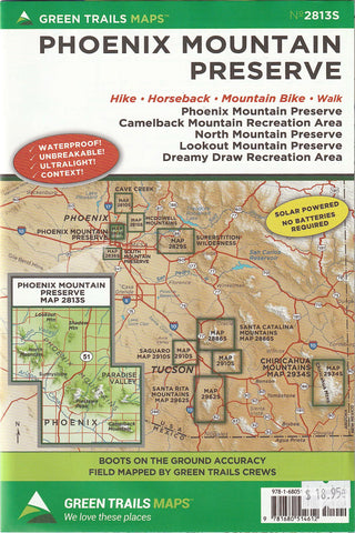 Phoenix Mountain Preserve (Hike | Horseback | Mountain Bike | Walk) 2813S - Wide World Maps & MORE!