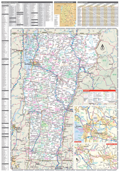 Rand McNally Easy To Read Folded Map: New Hampshire, Vermont State Map [Paperback] Rand McNally - Wide World Maps & MORE!