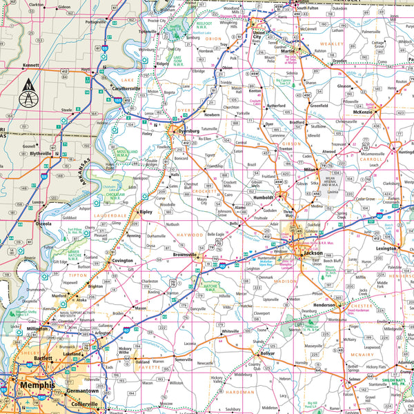Easy To Read! Folded Map: Tennessee State Map - Wide World Maps & MORE!