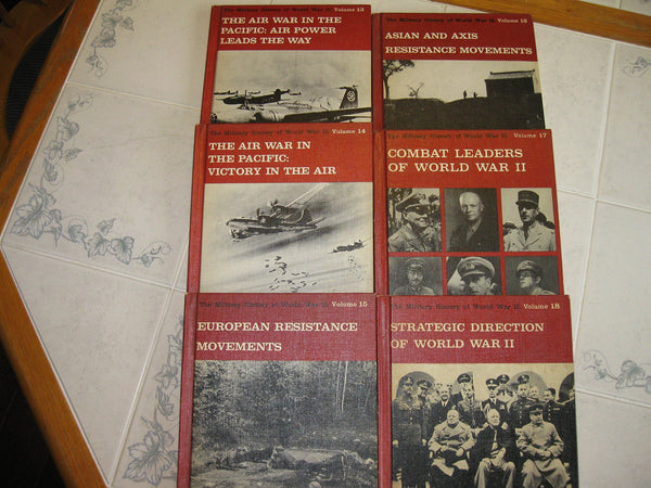 The Military History of World War II. 18 Volume Set [Hardcover] Trevor Nevitt Dupuy - Wide World Maps & MORE!