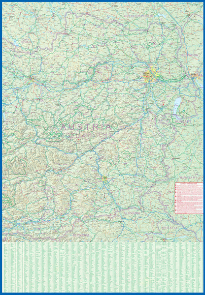 Austria Travel Reference Map 1:380K Waterproof - Wide World Maps & MORE!