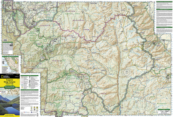 Sequoia and Kings Canyon National Parks (National Geographic Trails Illustrated Map, 205) - Wide World Maps & MORE!