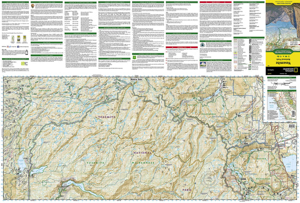 Yosemite National Park (National Geographic Trails Illustrated Map, 206) - Wide World Maps & MORE!