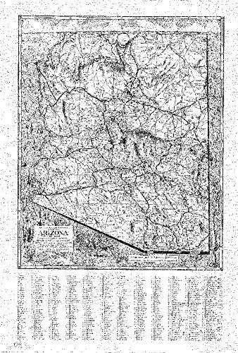 The Harriet F. Cobb Relief Map of the State of Arizona Dry Erase Laminated - Wide World Maps & MORE!