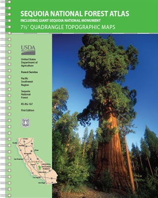Sequoia National Forest Atlas (Including Giant Sequoia National Monument) - Wide World Maps & MORE! - Map - USDA - Wide World Maps & MORE!