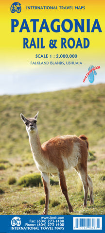 Patagonia Rail and Road Map - Wide World Maps & MORE!