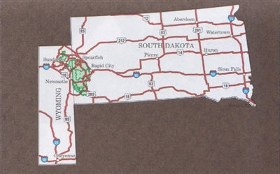 Black Hills National Forest, South Dakota and Wyoming - Wide World Maps & MORE! - Map - United States Department of Agriculture - Wide World Maps & MORE!