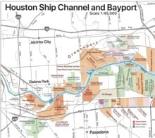 Gulf Coast Industrial Map - Texas & Louisiana (HUGE 7'×5' Wall Map) - Wide World Maps & MORE!