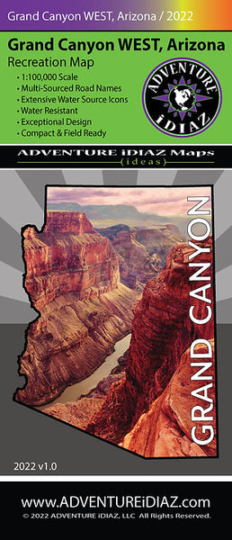 Grand Canyon West Recreation Map - Wide World Maps & MORE!
