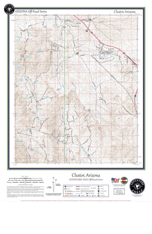Cleator, Arizona / Off-Road Series - Wide World Maps & MORE!