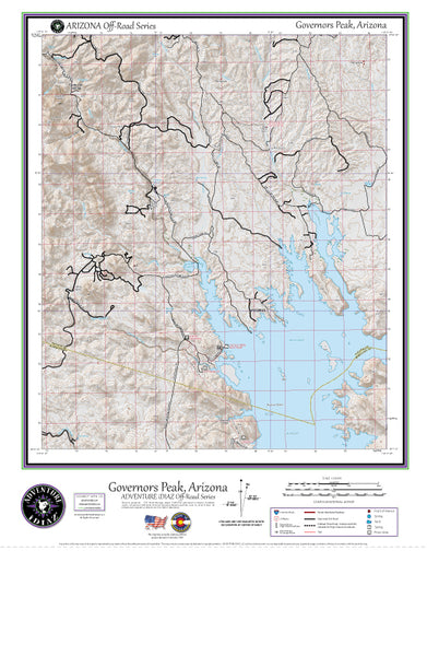 Governors Peak, Arizona / Off-Road Series - Wide World Maps & MORE!