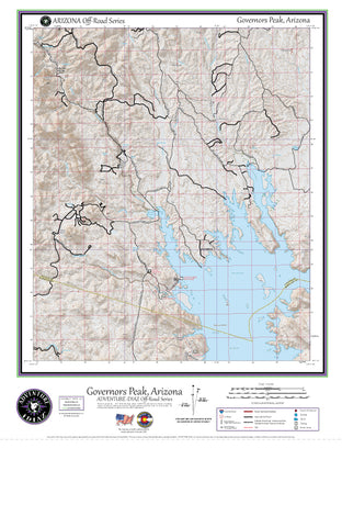 Governors Peak, Arizona / Off-Road Series - Wide World Maps & MORE!