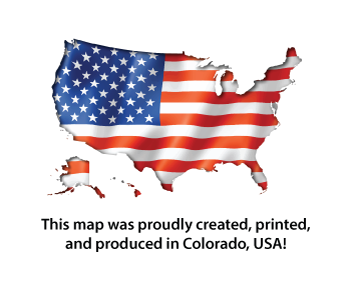 Polar Azimuthal Equidistant Projection Map of the Earth Ready-to-Hang - Wide World Maps & MORE!