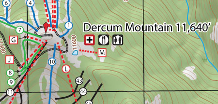 Keystone Colorado Ski Trail & Topographic Map - Wide World Maps & MORE!