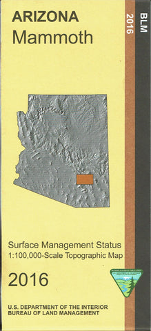 Mammoth Surface Management Status 1:100,000-Scale Topographic Map - Wide World Maps & MORE! - Map - United States Department of the Interior - Wide World Maps & MORE!