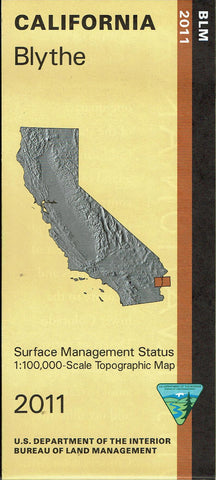 Blythe Surface Management Status 1:100,000-Scale Topographic Map - Wide World Maps & MORE! - Map - United States Department of the Interior - Wide World Maps & MORE!
