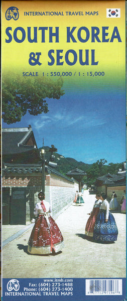 South Korea & Seoul (Scale 1:550,000/1:15,000) - Wide World Maps & MORE! - Map - ITMB Publishing, Ltd. - Wide World Maps & MORE!