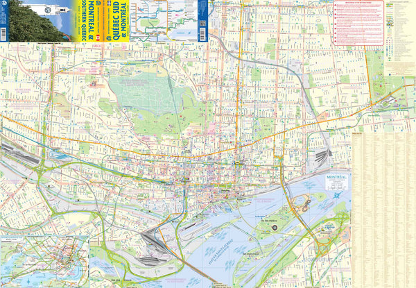 Montréal & Southern Quebec - Wide World Maps & MORE! - Map - ITMB Publishing, Ltd. - Wide World Maps & MORE!