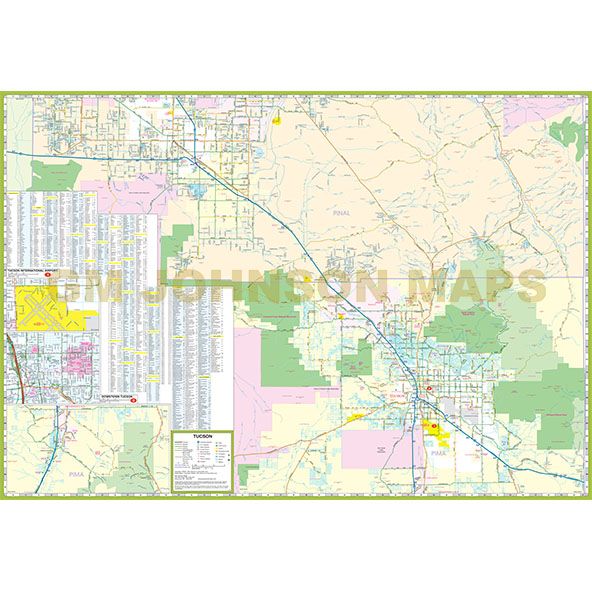 Phoenix / Tucson Vicinity Map - Wide World Maps & MORE!
