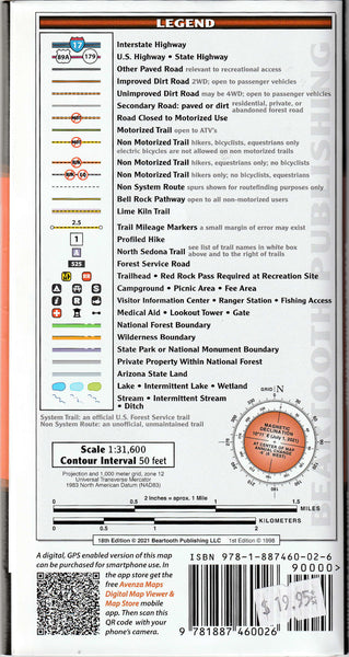 Sedona, Arizona Includes Descriptions for 21 of Sedona's Best Dayhikes - Wide World Maps & MORE!