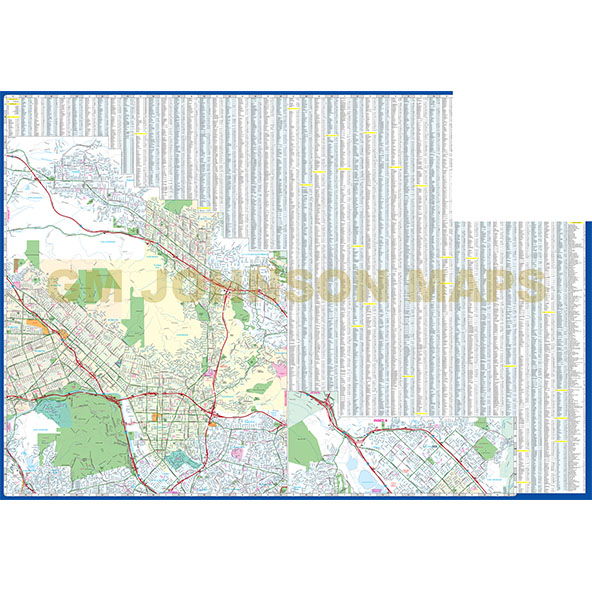 Detailed Street Map of San Fernando Valley / Burbank / Glendale (City in Your Pocket) - Wide World Maps & MORE!