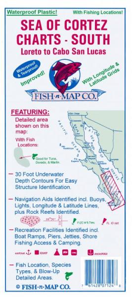 Sea of Cortez South, Loreto to Cabo San Lucas - Wide World Maps & MORE!