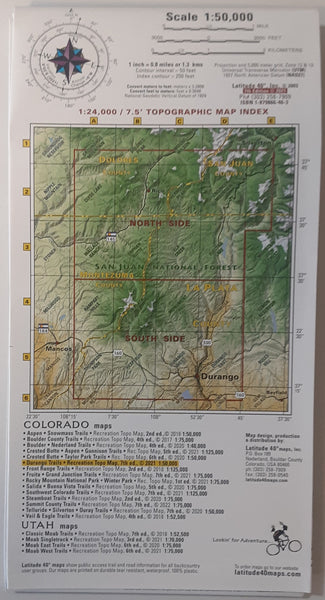 Durango Trails (Colorado OHV | Mtn Biking | Hiking | Fishing) - Wide World Maps & MORE!
