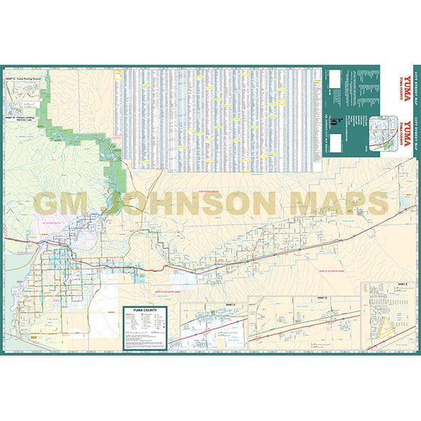 Yuma / Yuma County, Arizona Street Map - Wide World Maps & MORE!